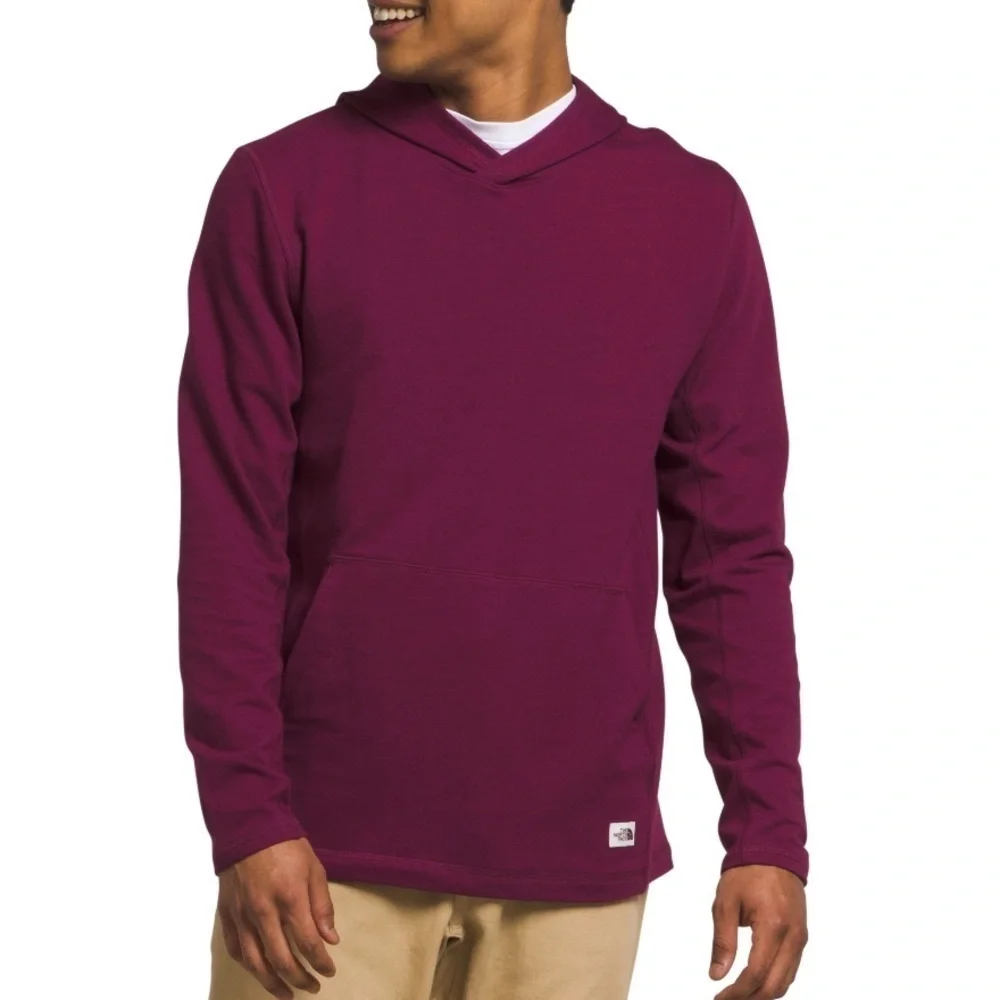 NWT The North Face Men's Lightweight Red Terry Hoodie